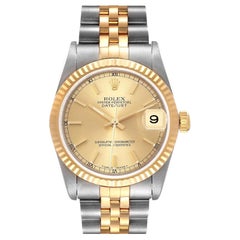 Rolex Datejust Midsize Steel Yellow Gold Ladies Watch 78273 Box Papers