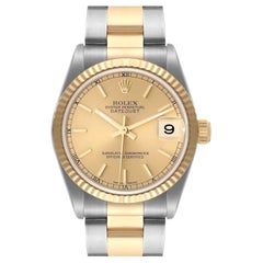 Rolex Datejust Midsize Steel Yellow Gold Ladies Watch 78273 Box Papers