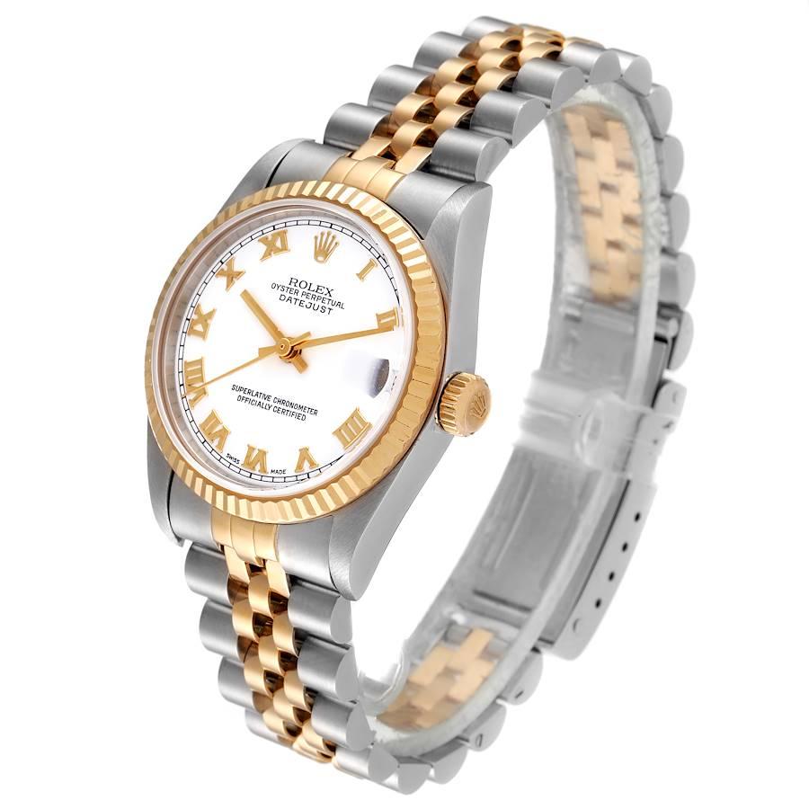 Rolex Datejust Midsize Steel Yellow Gold Ladies Watch 78273 In Excellent Condition In Atlanta, GA