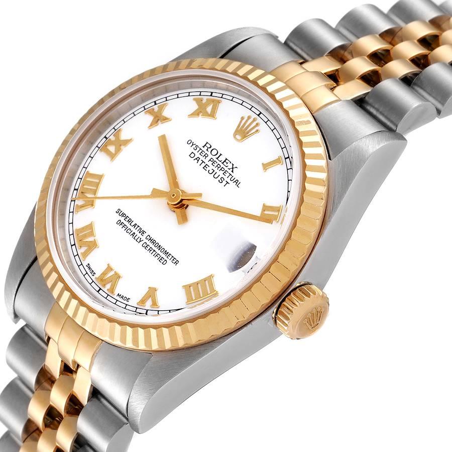 Women's Rolex Datejust Midsize Steel Yellow Gold Ladies Watch 78273