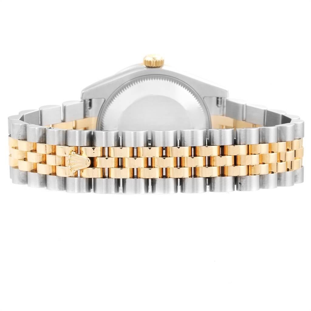 Rolex Datejust Midsize Steel Yellow Gold MOP Diamond Ladies Watch 178383 4