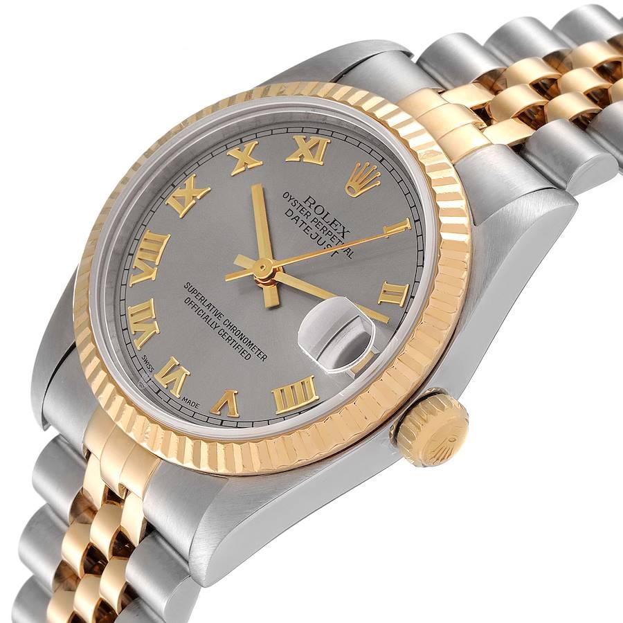 Rolex Datejust Midsize Steel Yellow Gold Slate Dial Ladies Watch 78273 For Sale 1
