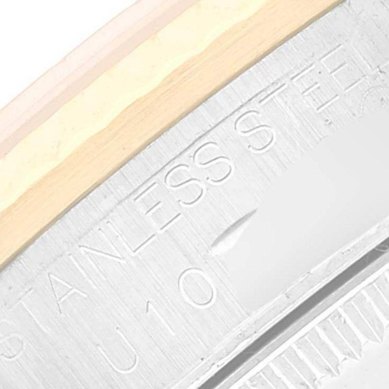 Rolex Datejust Midsize Steel Yellow Gold White Roman Dial Ladies Watch ...