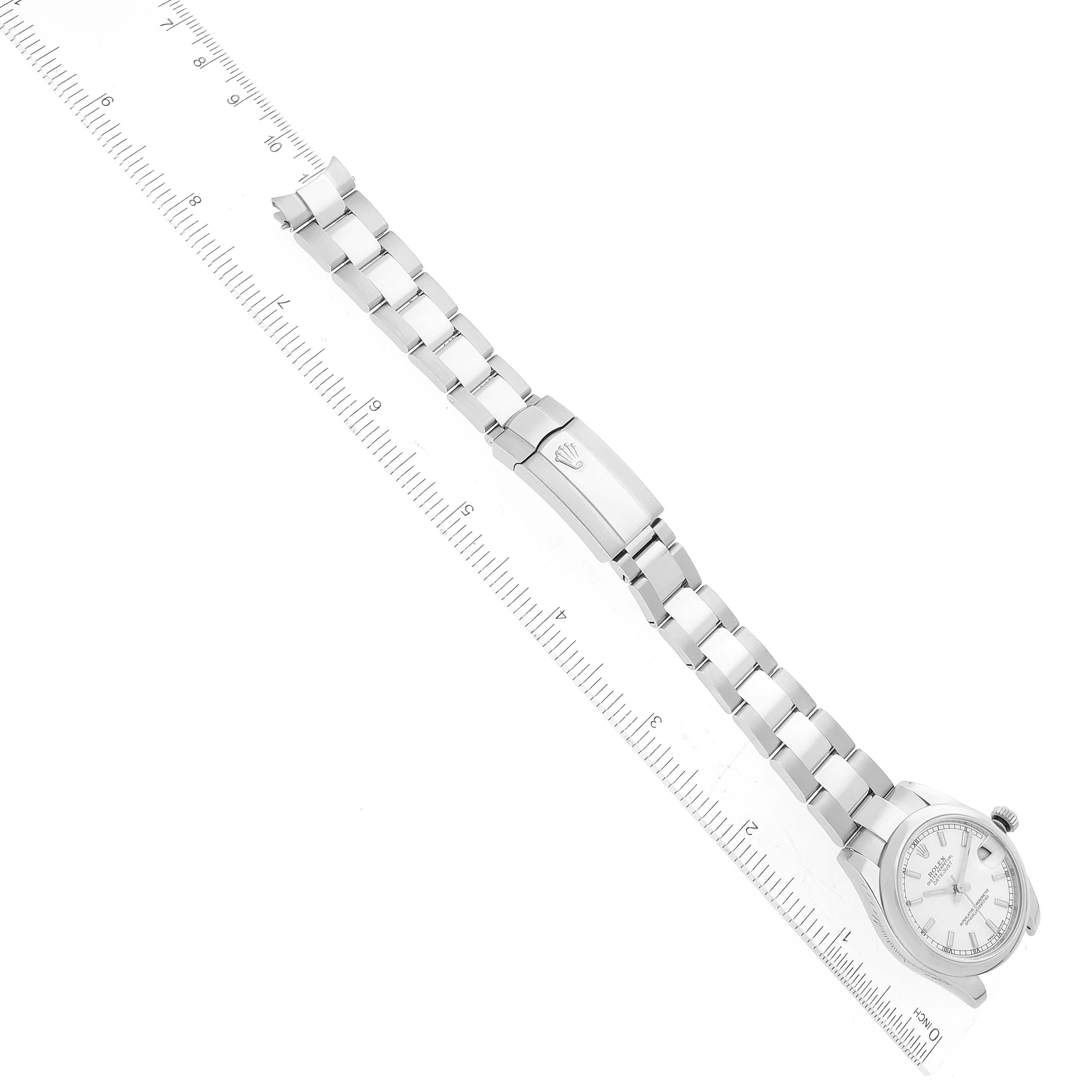 Rolex Datejust Midsize White Dial Steel Ladies Watch 178240 6