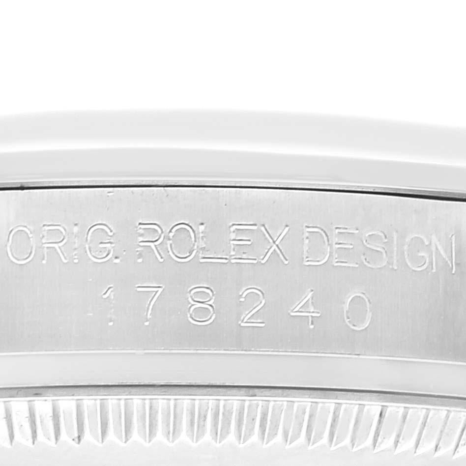 Rolex Datejust Midsize White Dial Steel Ladies Watch 178240 2