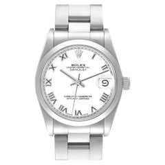 Rolex Datejust Midsize White Dial Steel Ladies Watch 68240