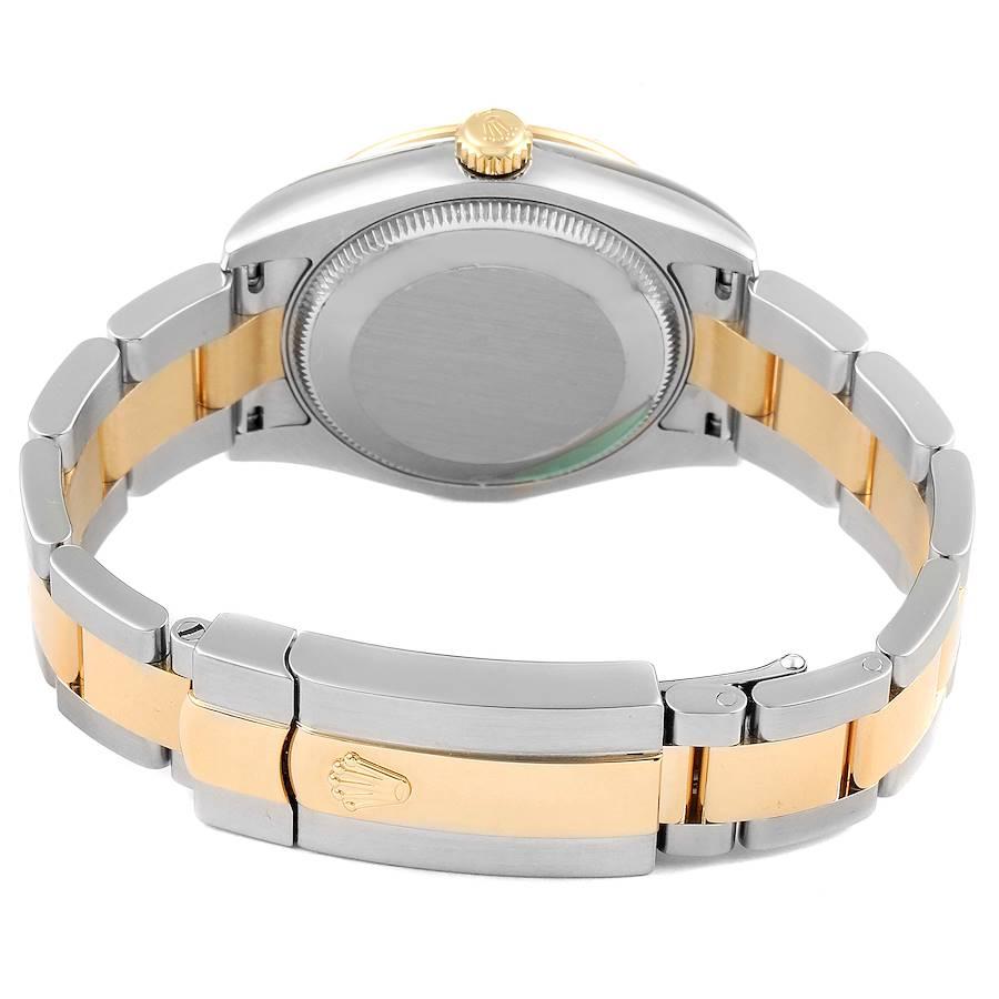 Rolex Datejust Midsize Yellow Gold Steel Goldust MOP Diamond Watch 178313 For Sale 4