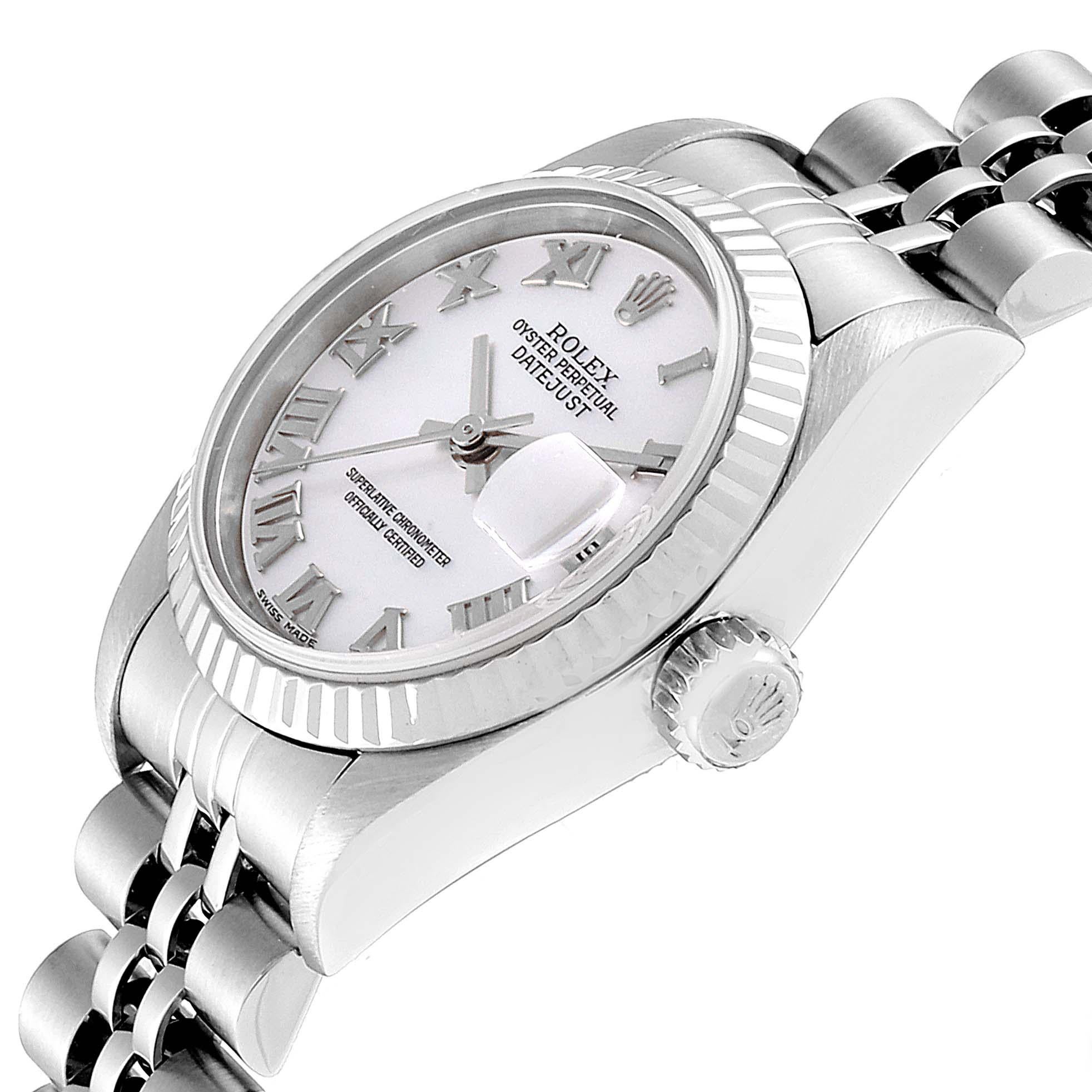 Rolex Datejust Mother of Pearl Dial Steel White Gold Ladies Watch 79174 1