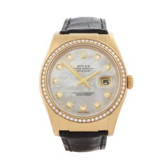 Rolex Datejust Mother-of-Pearl Diamonds Unisex 116188 Watch