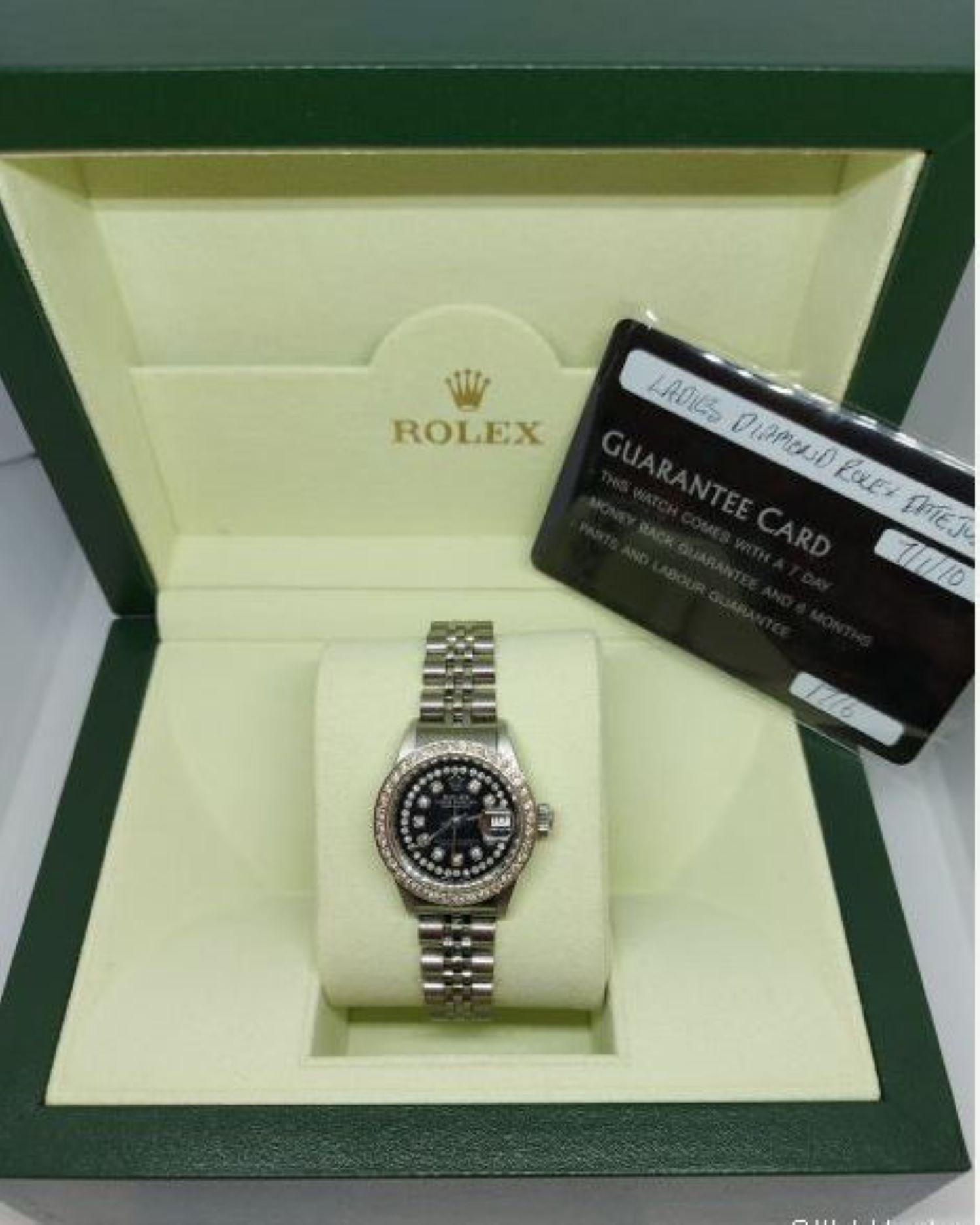 Rolex Datejust Oyster Perpetual Stainless Steel Diamond Set, Automatic For Sale 9