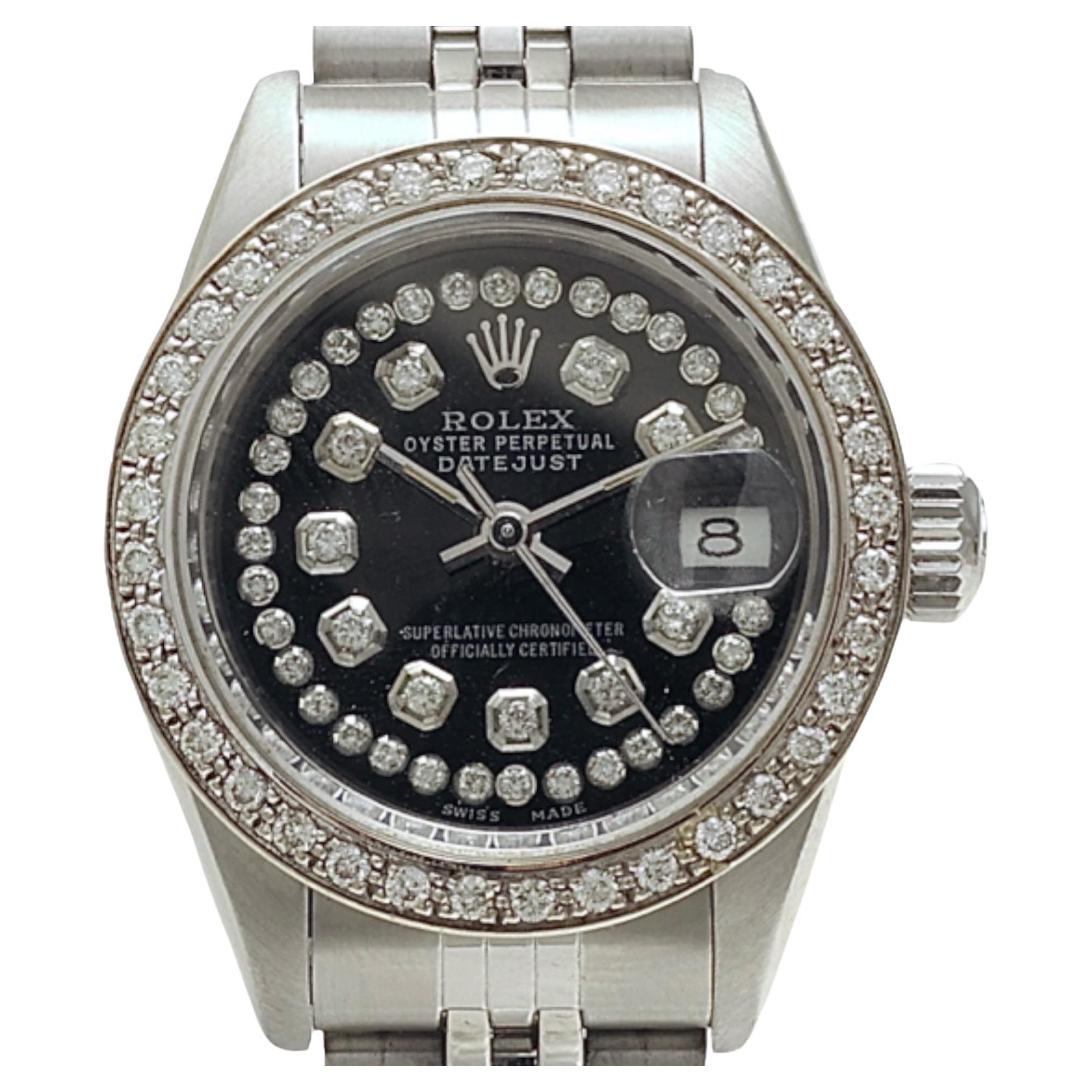 Rolex Datejust Oyster Perpetual Stainless Steel Diamond Set, Automatic