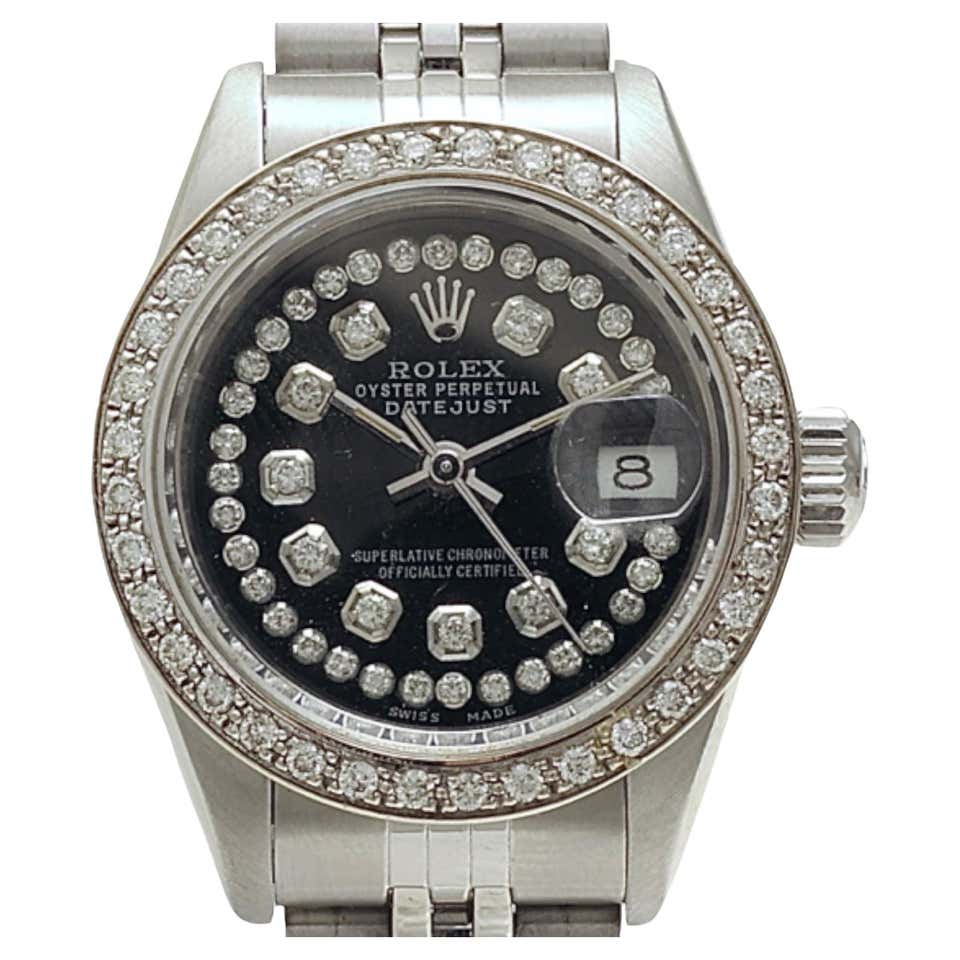 Rolex Stainless Steel Midsize Oyster Perpetual Datejust Watch at 1stDibs