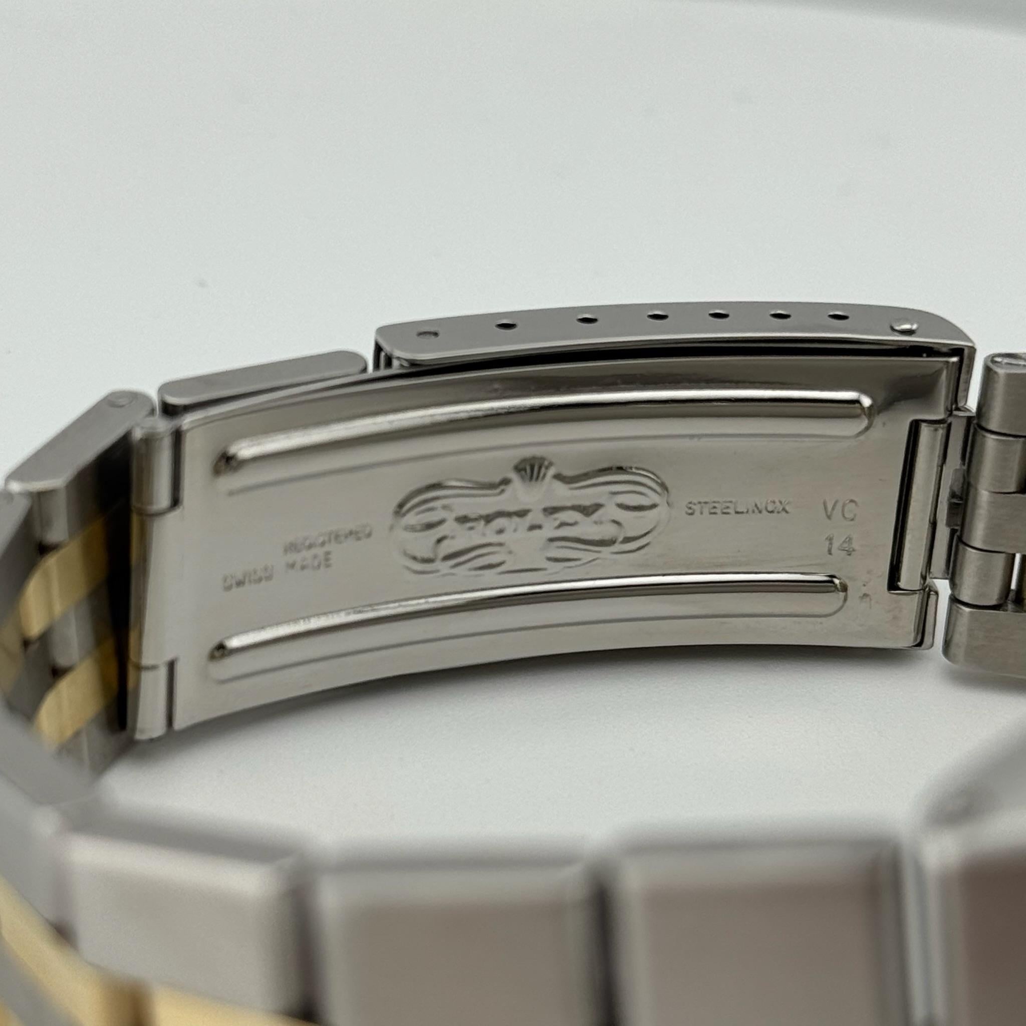 Rolex Datejust Oysterquartz 17013 36mm Quadrante Champagne Acciaio Oro Giallo 18K in vendita 2