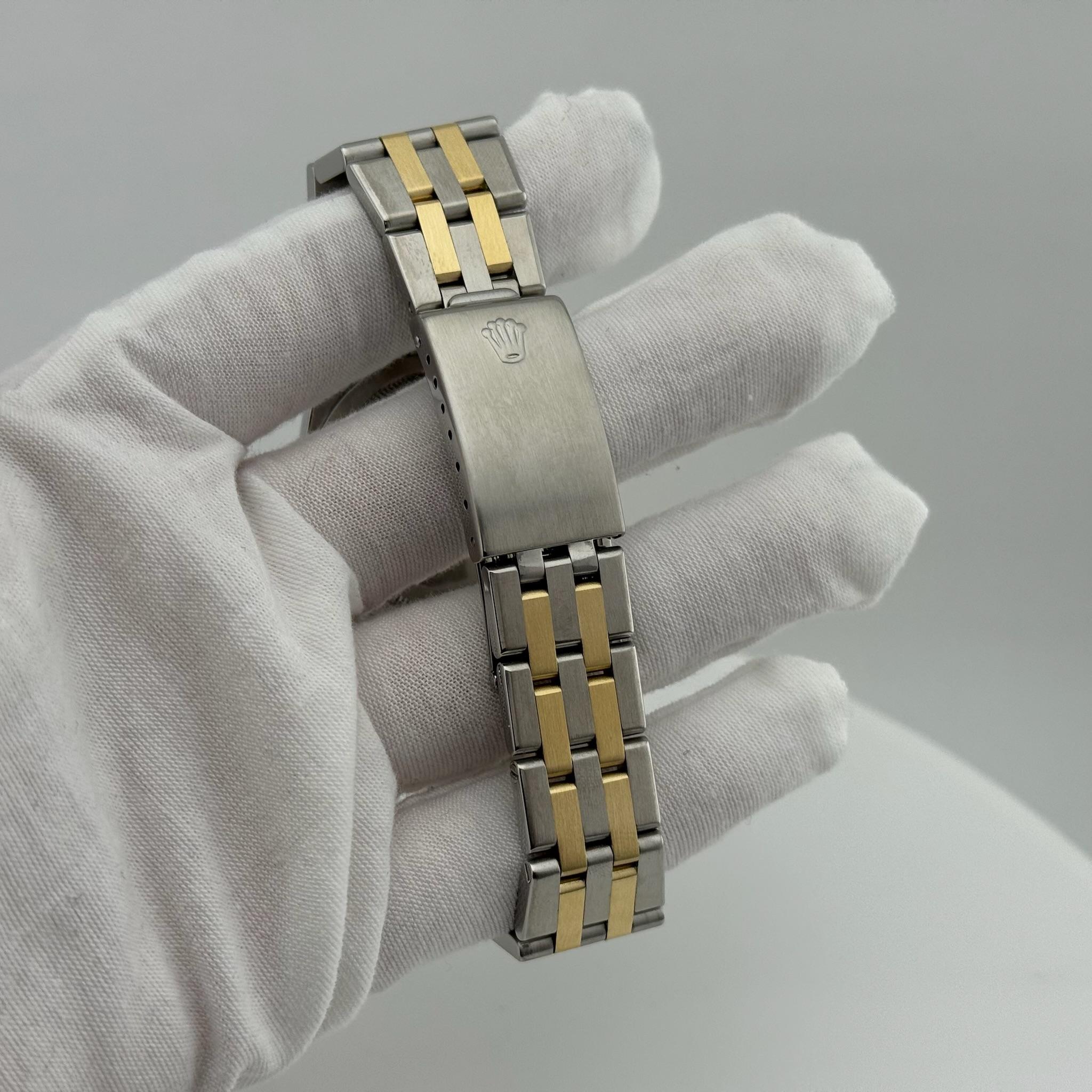 Rolex Datejust Oysterquartz 17013 36mm Quadrante Champagne Acciaio Oro Giallo 18K in vendita 3