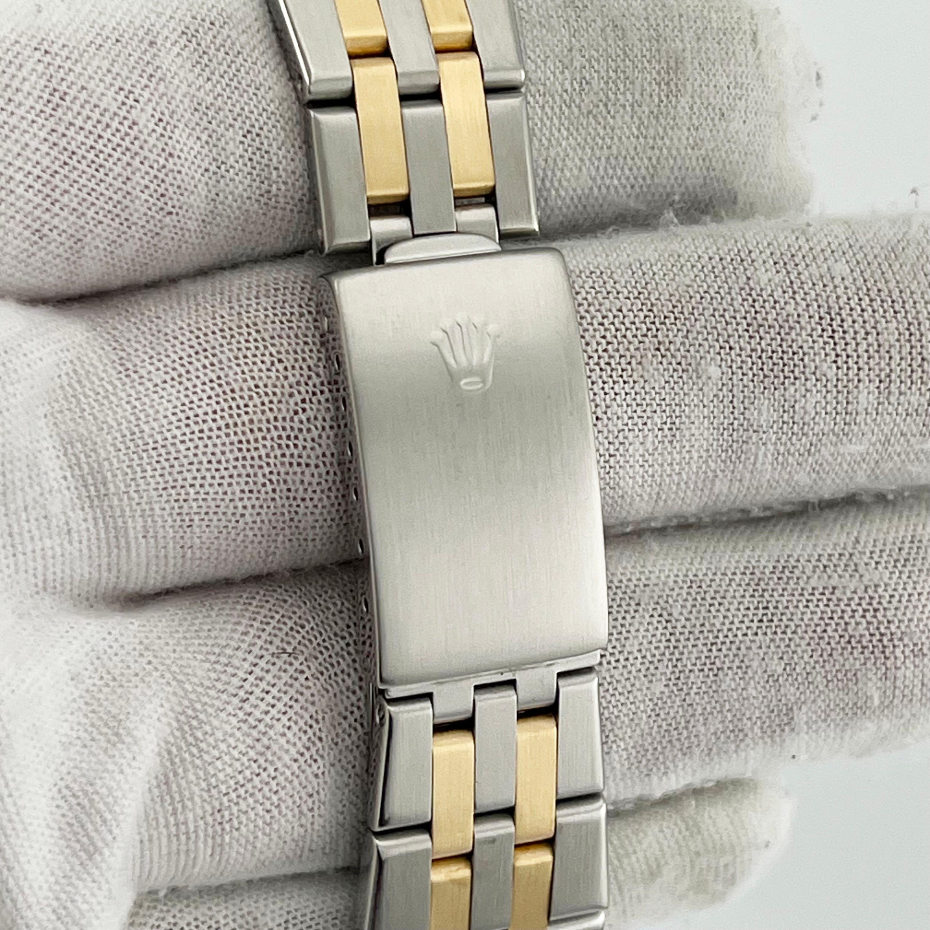 Rolex Datejust Oysterquartz 17013 Esfera plateada Oro amarillo de 18 quilates Caja de acero Papel 1