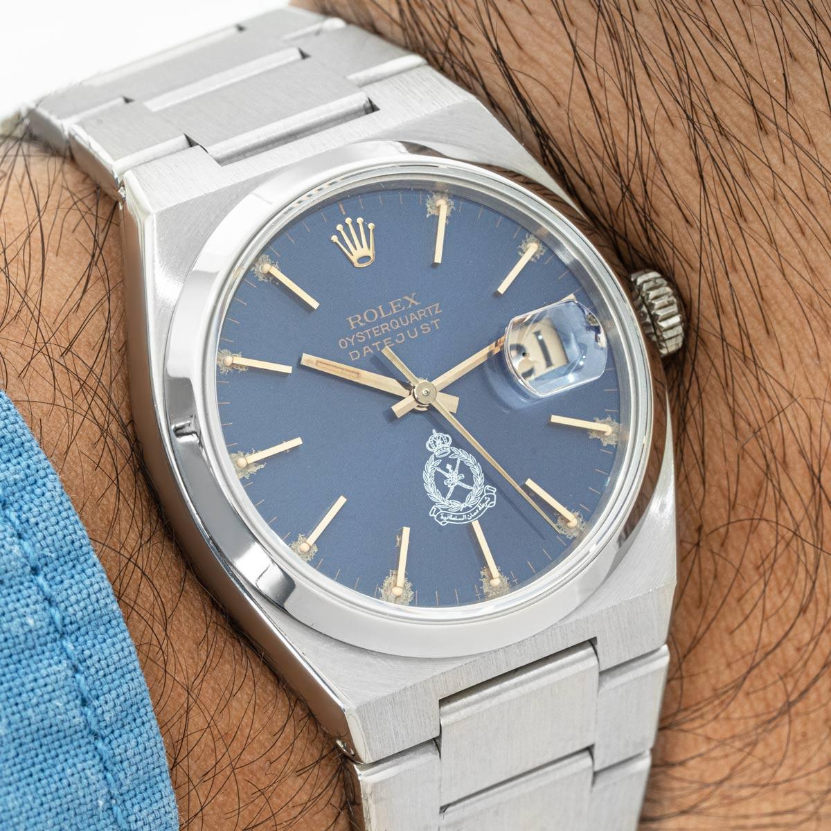 Rolex Datejust Oysterquartz Royal Omani Police Dial 17000 4