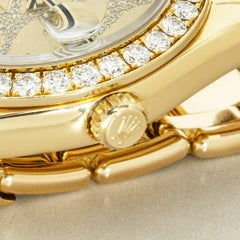 Rolex Datejust Pearlmaster 34mm Arabesque Diamant-Set 81298