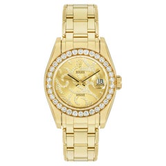 Rolex Datejust Pearlmaster 34mm Arabesque Diamond Set 81298