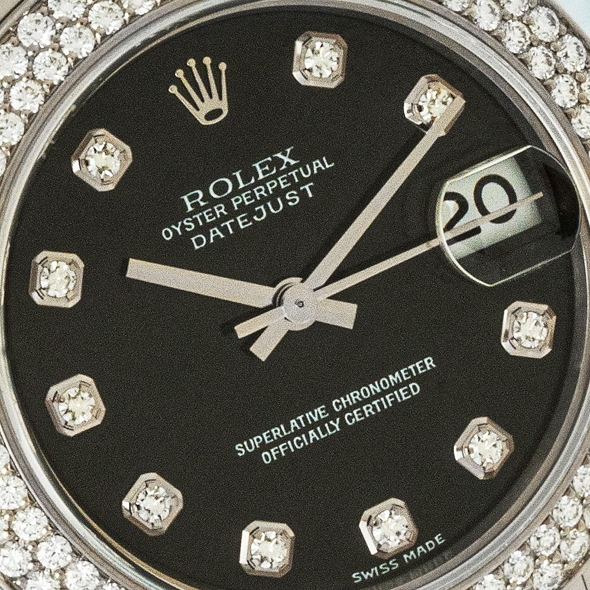 Round Cut Rolex Datejust Pearlmaster Diamond Set 81339 For Sale