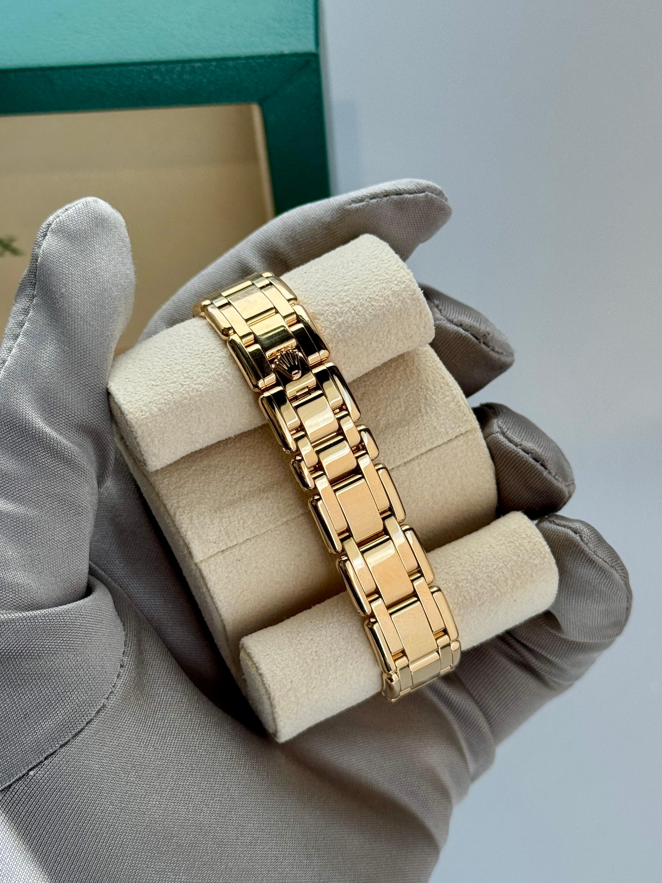 Taille ronde Rolex Montre Datejust Pearlmaster MOP Roman Dial DIA Montre en or jaune 29 Style :80318 en vente