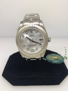 Rolex Datejust Pearlmaster White Gold Diamond Dial Automatic Ladies Watch 81209