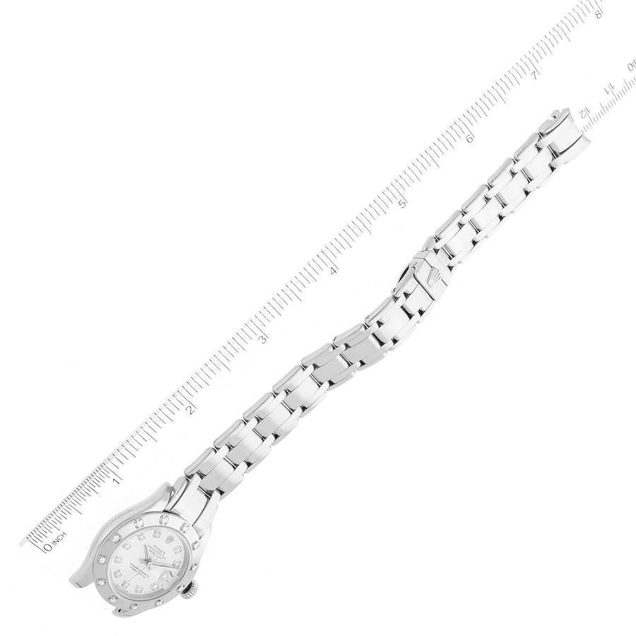 Rolex Datejust Pearlmaster White Gold Diamond Ladies Watch 80319 6