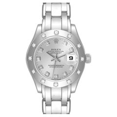 Rolex Datejust Pearlmaster White Gold Diamond Ladies Watch 80319