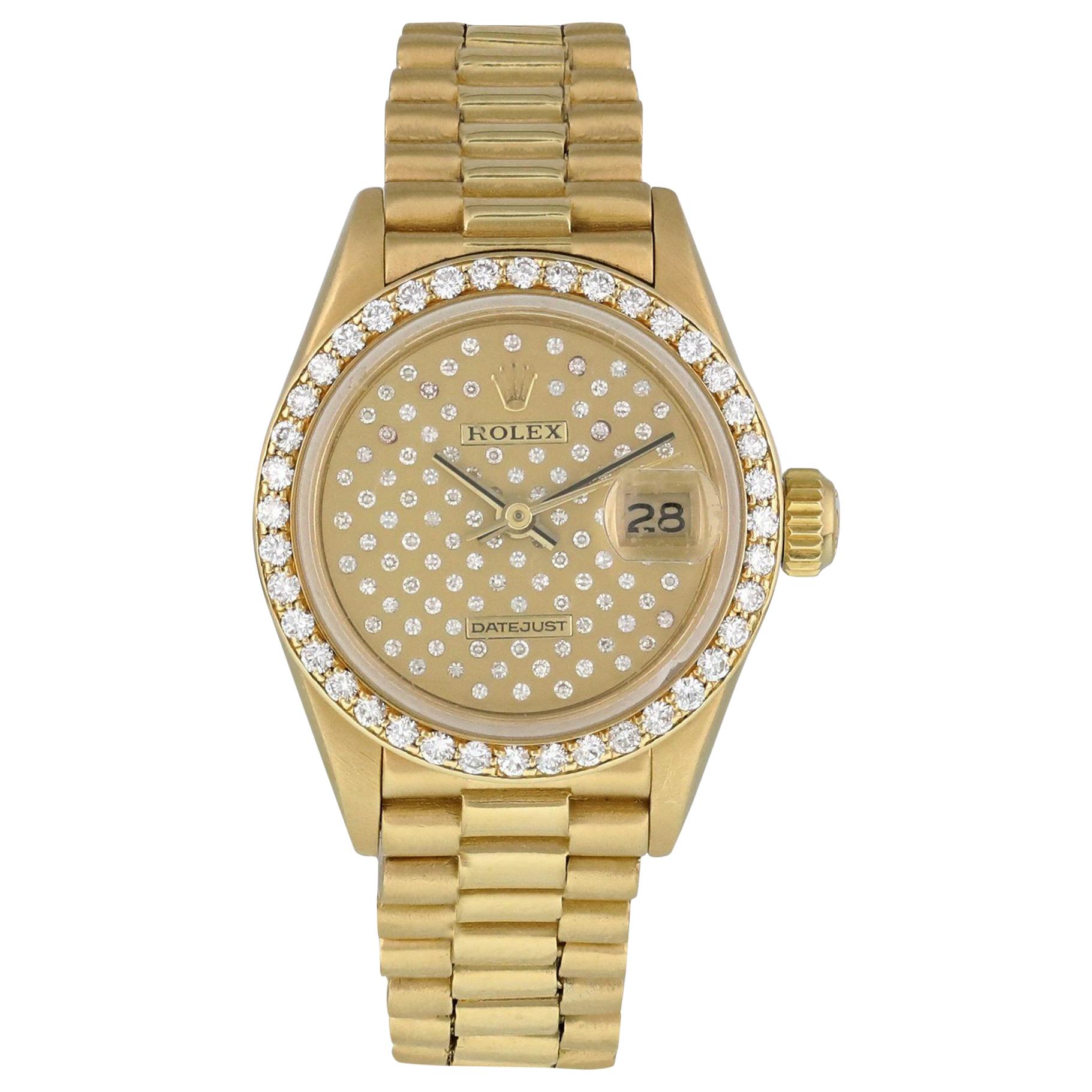 Rolex Datejust Pleiade Dial 69138 Ladies Watch For Sale