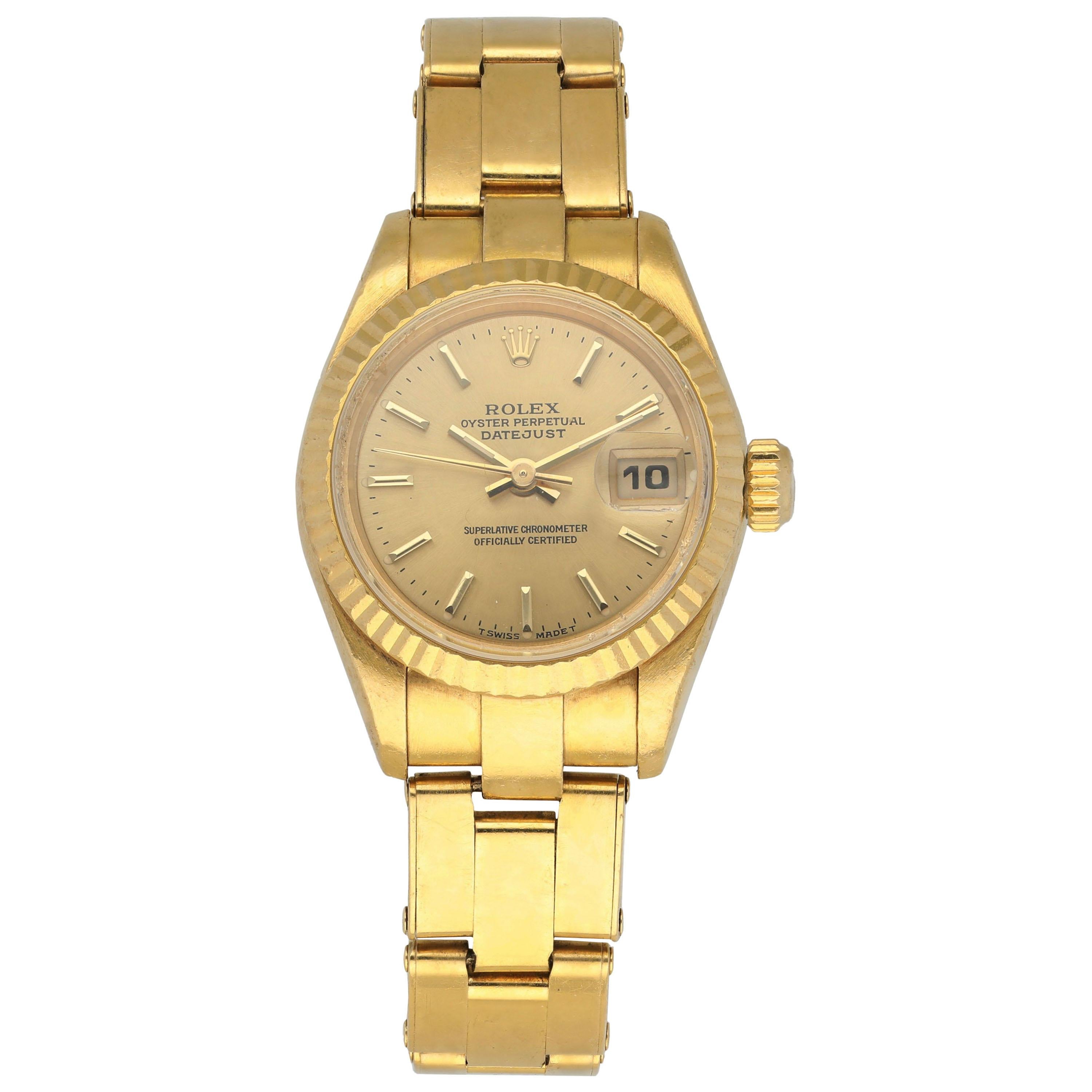 Rolex Datejust President 69178 Ladies Watch Box Papers For Sale