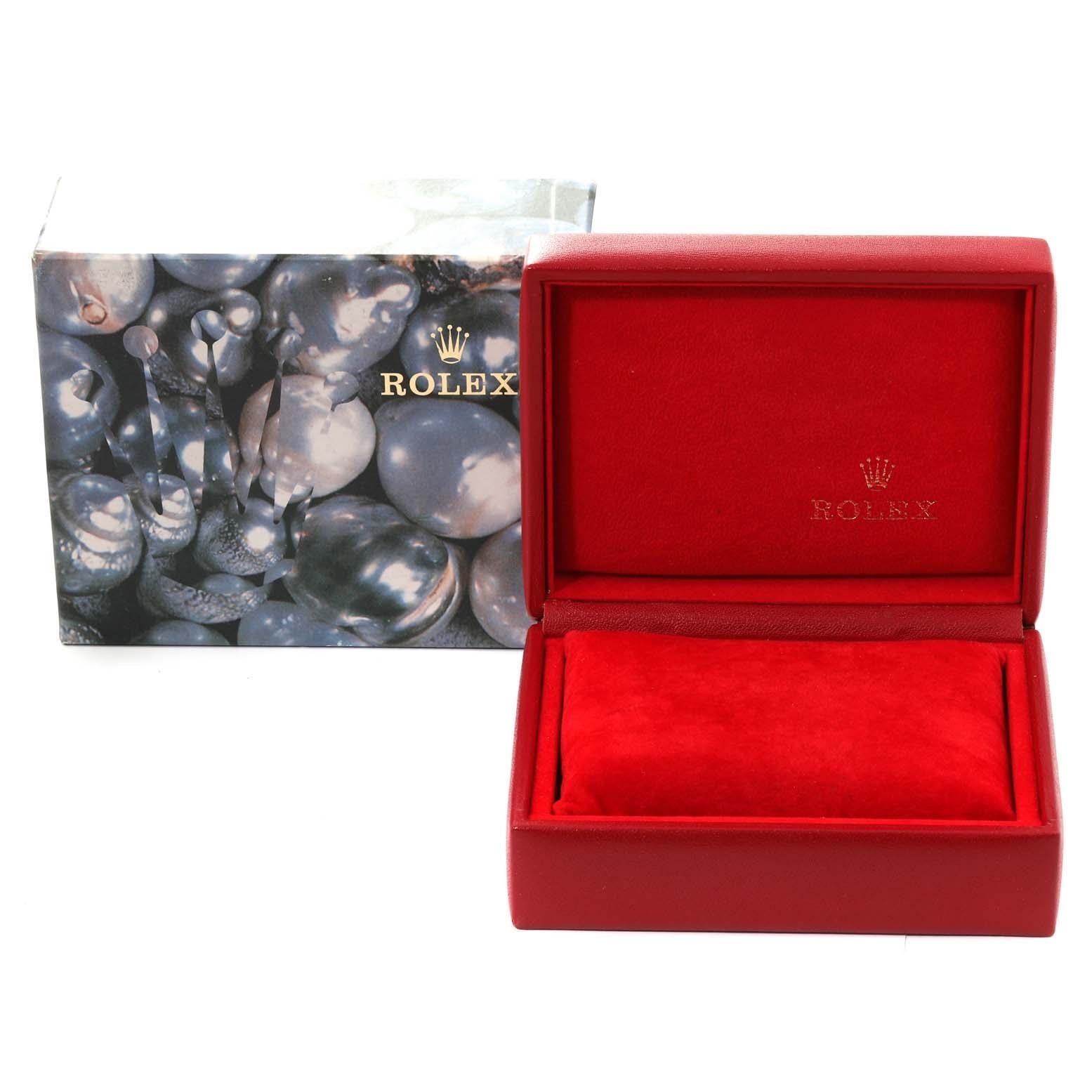 Rolex Datejust President Champagner-Diamant-Zifferblatt Gelbgold Damenuhr 69178 im Angebot 2