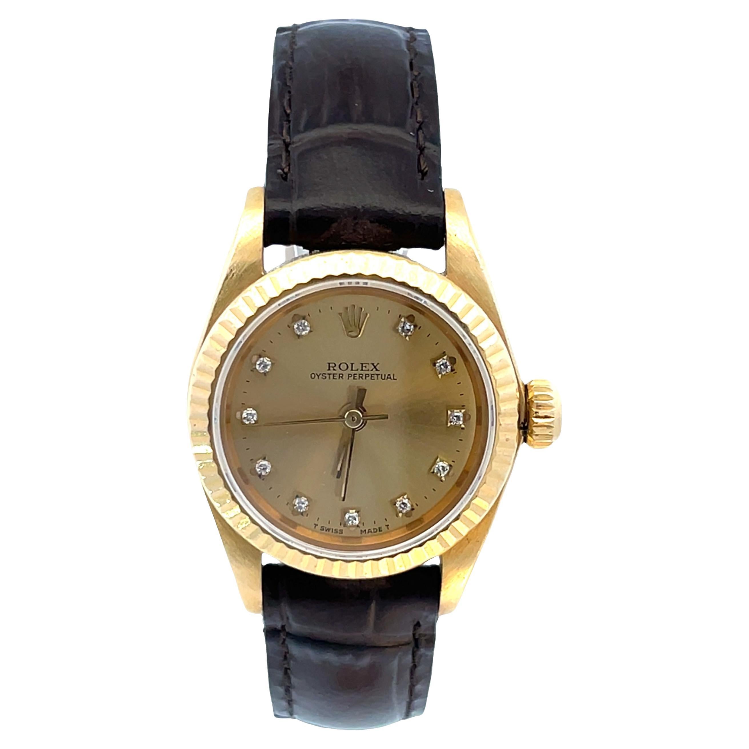 Rolex Datejust President Diamond 18k yellow gold watch im Angebot