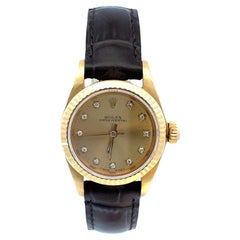 Rolex Datejust President Diamond 18k yellow gold watch