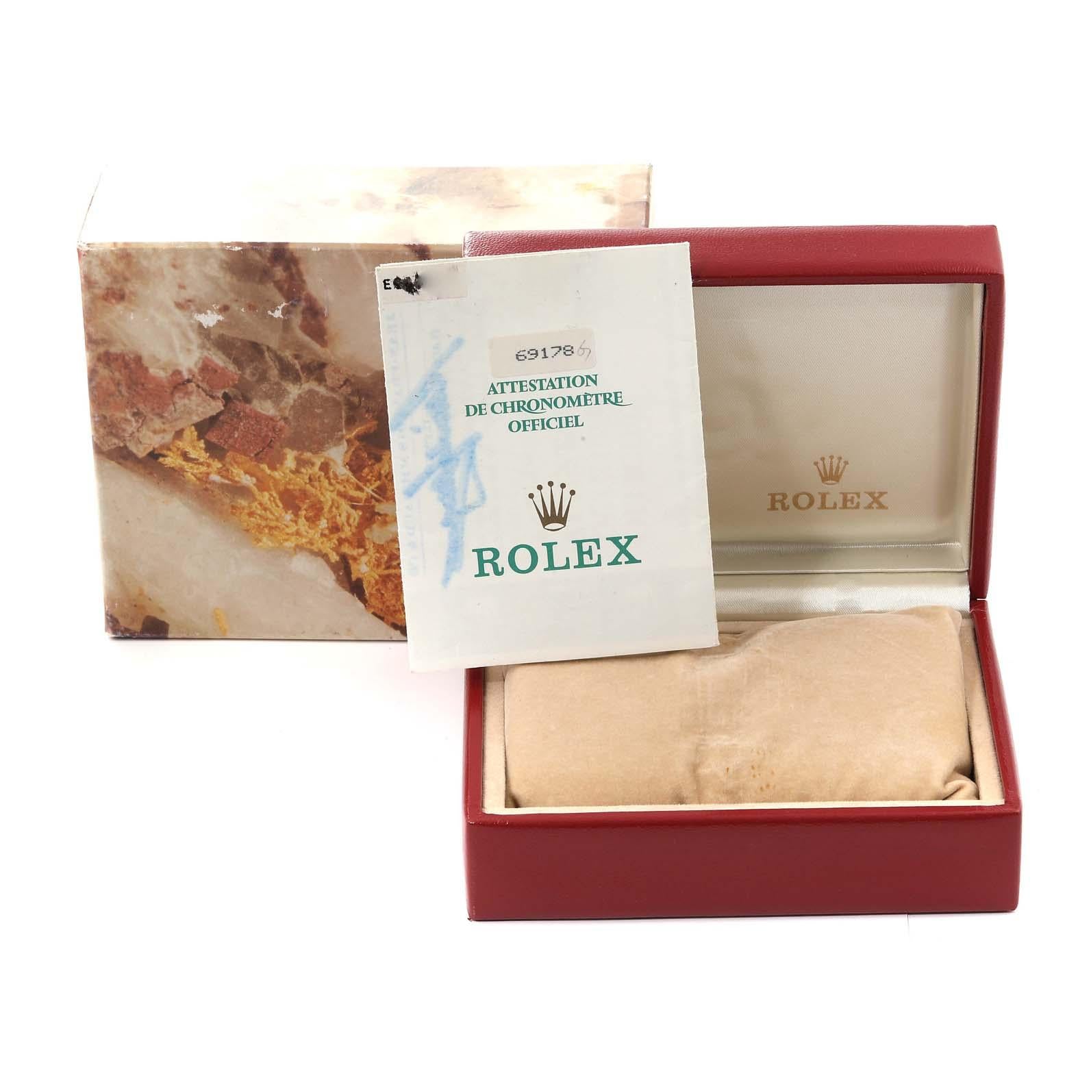 Rolex Datejust President Diamond Dial Yellow Gold Ladies Watch 69178 Box Papers 5