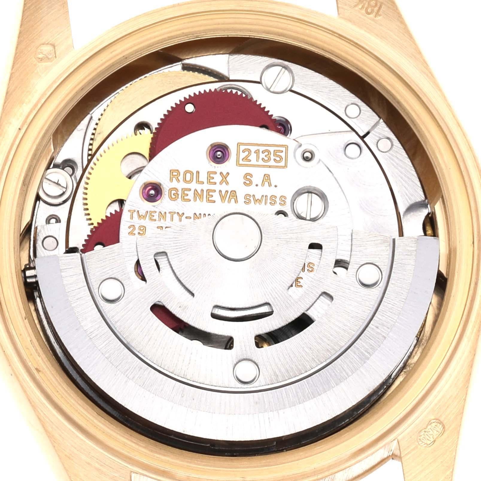 Rolex Datejust President Diamond Dial Yellow Gold Ladies Watch 69178 2