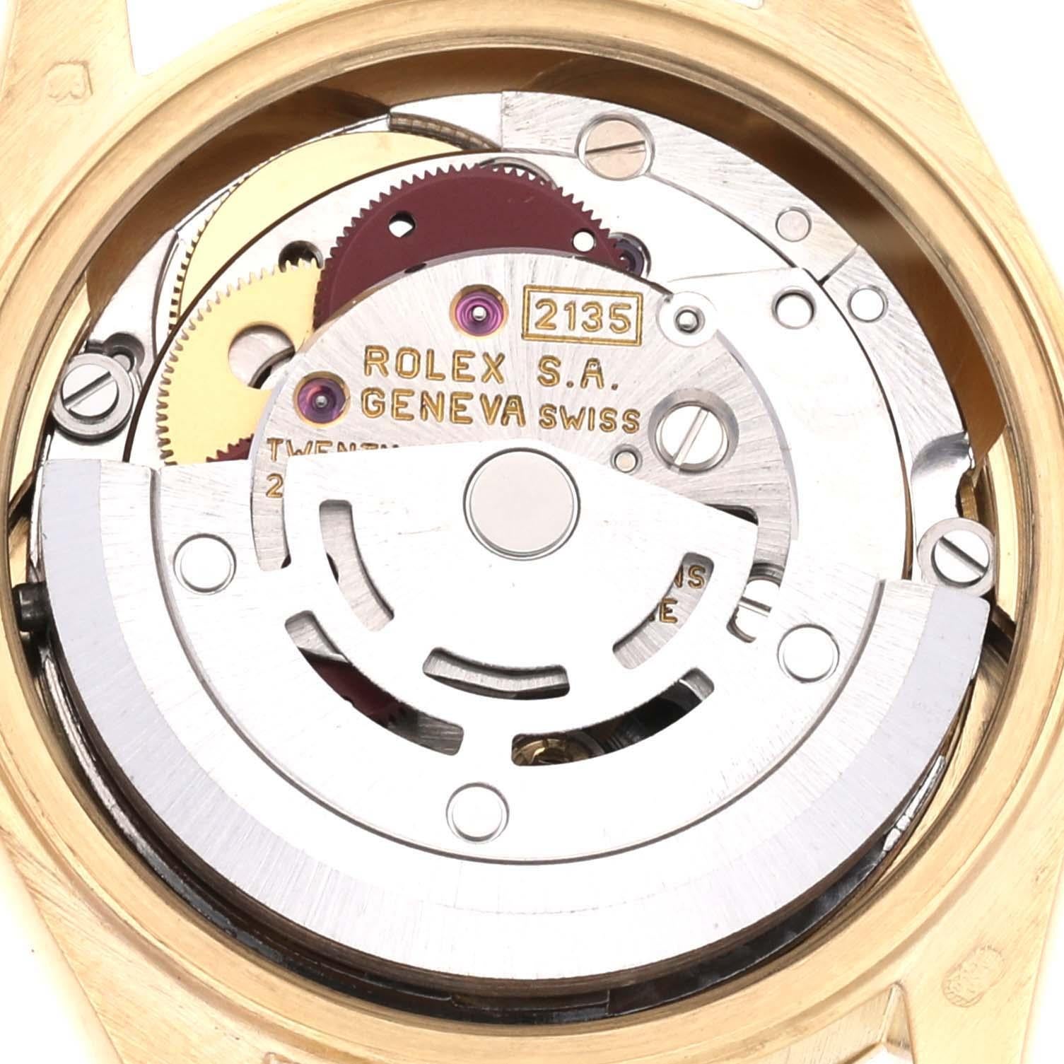 Rolex Datejust President Diamond Dial Yellow Gold Ladies Watch 69178 4