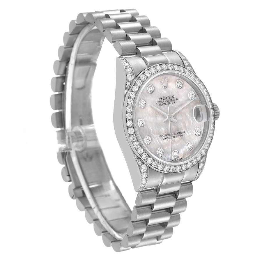 rolex white gold diamond watch