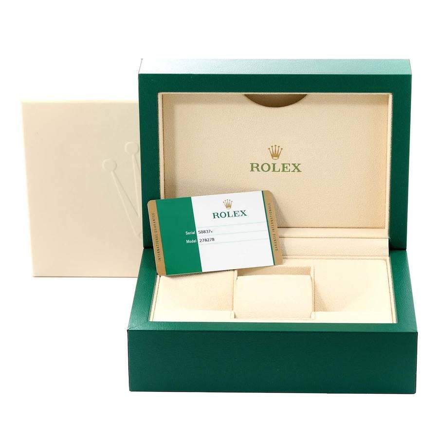 Rolex Datejust President Midsize Yellow Gold Diamond Watch 278278 Box Card 8