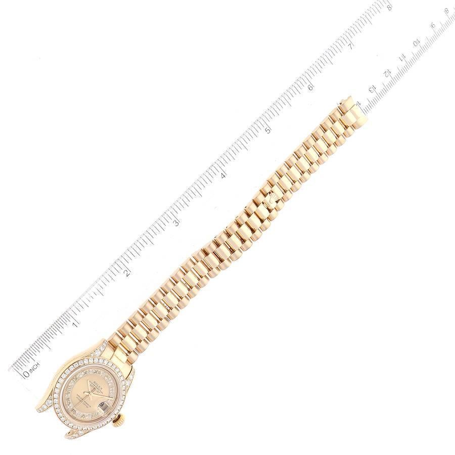 Rolex Datejust President Myriad Dial Diamond Bezel Ladies Watch 179158 For Sale 3