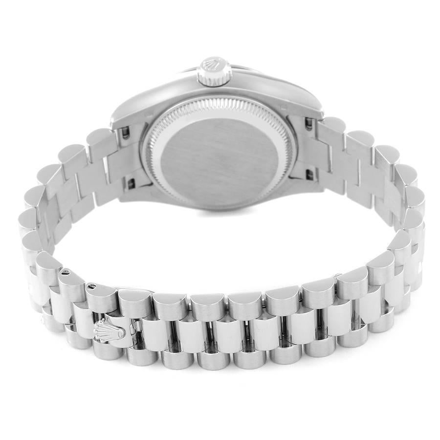 Rolex Datejust President Platinum Silver Diamond Ladies Watch 179296 For Sale 5