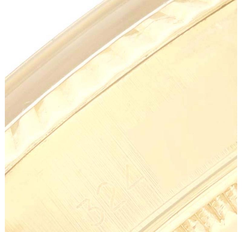Rolex Datejust Präsident Silber Zifferblatt Gelbgold Vintage Damenuhr 6917 4