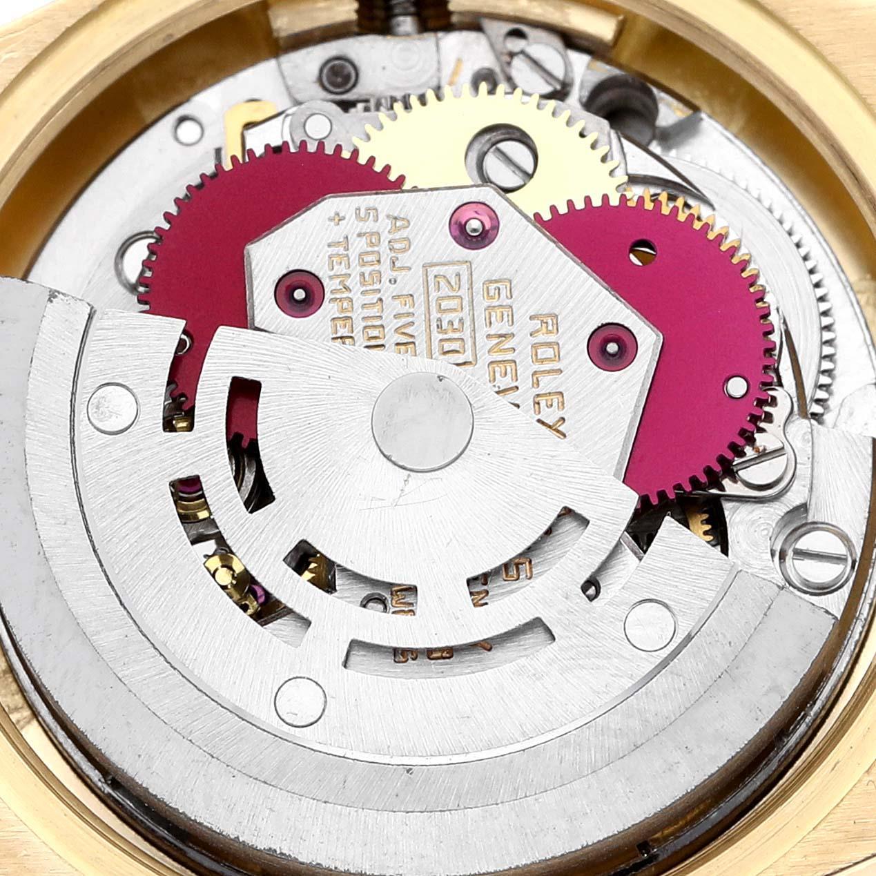 Rolex Datejust Präsident Silber Zifferblatt Gelbgold Vintage Damenuhr 6917 5