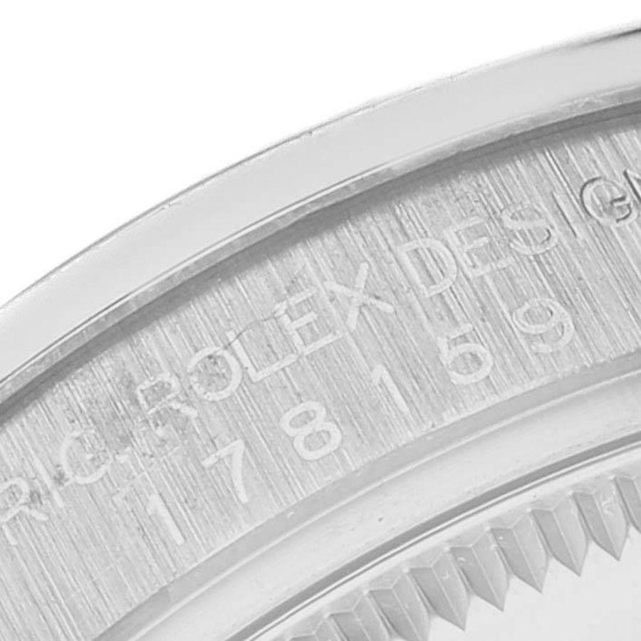 Rolex Datejust President Weißgold Meteorit-Diamant-Zifferblatt Damenuhr 178159 im Angebot 4