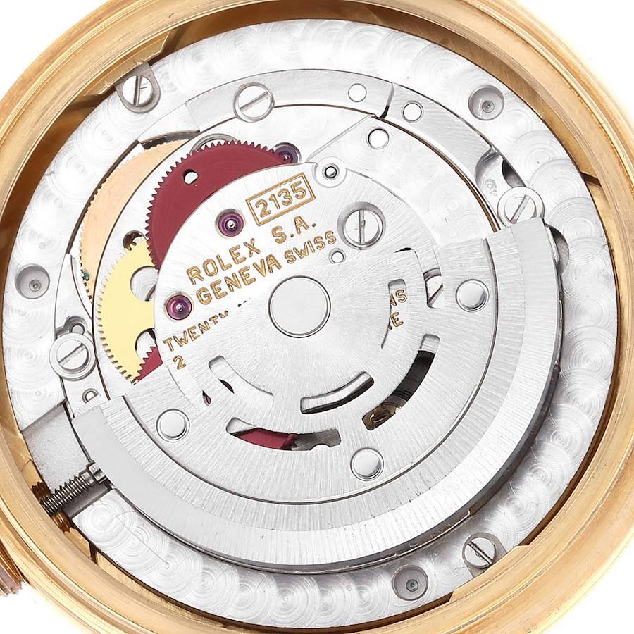 Rolex Datejust President Yellow Gold Anniversary Diamond Dial Ladies Watch 68158 2
