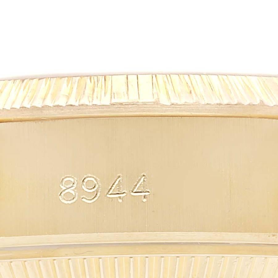 Rolex Datejust President Gelbgold Bark Finish Damenuhr 69278 Box Papiere 4