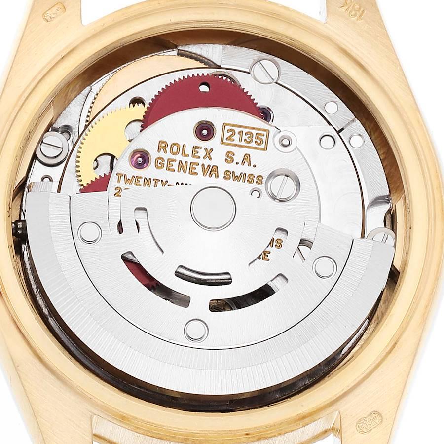 Rolex Datejust President Yellow Gold Bark Finish Ladies Watch 69278 1