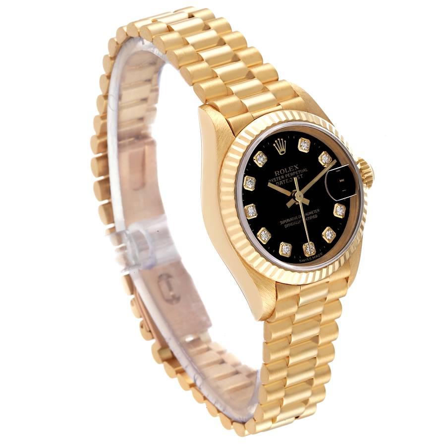 ladies rolex black face