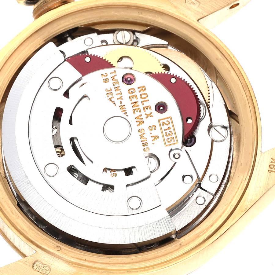 Rolex Datejust President Yellow Gold Diamond Dial Ladies Watch 69178 1