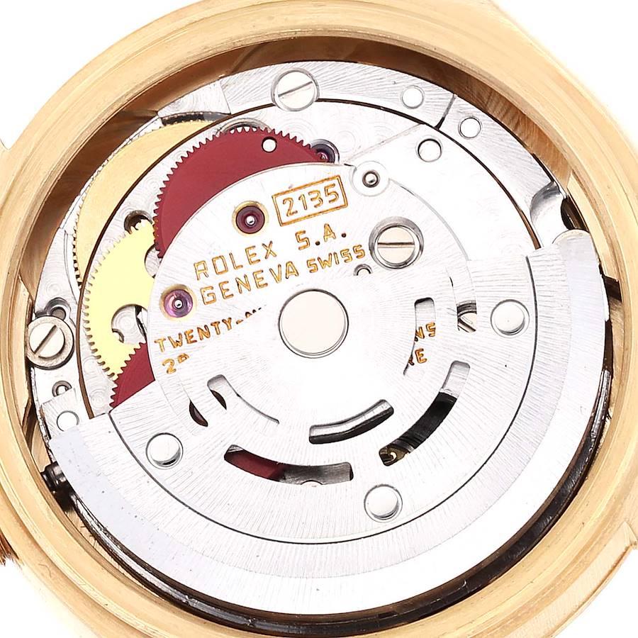 Rolex Datejust President Yellow Gold Diamond Dial Ladies Watch 69178 2