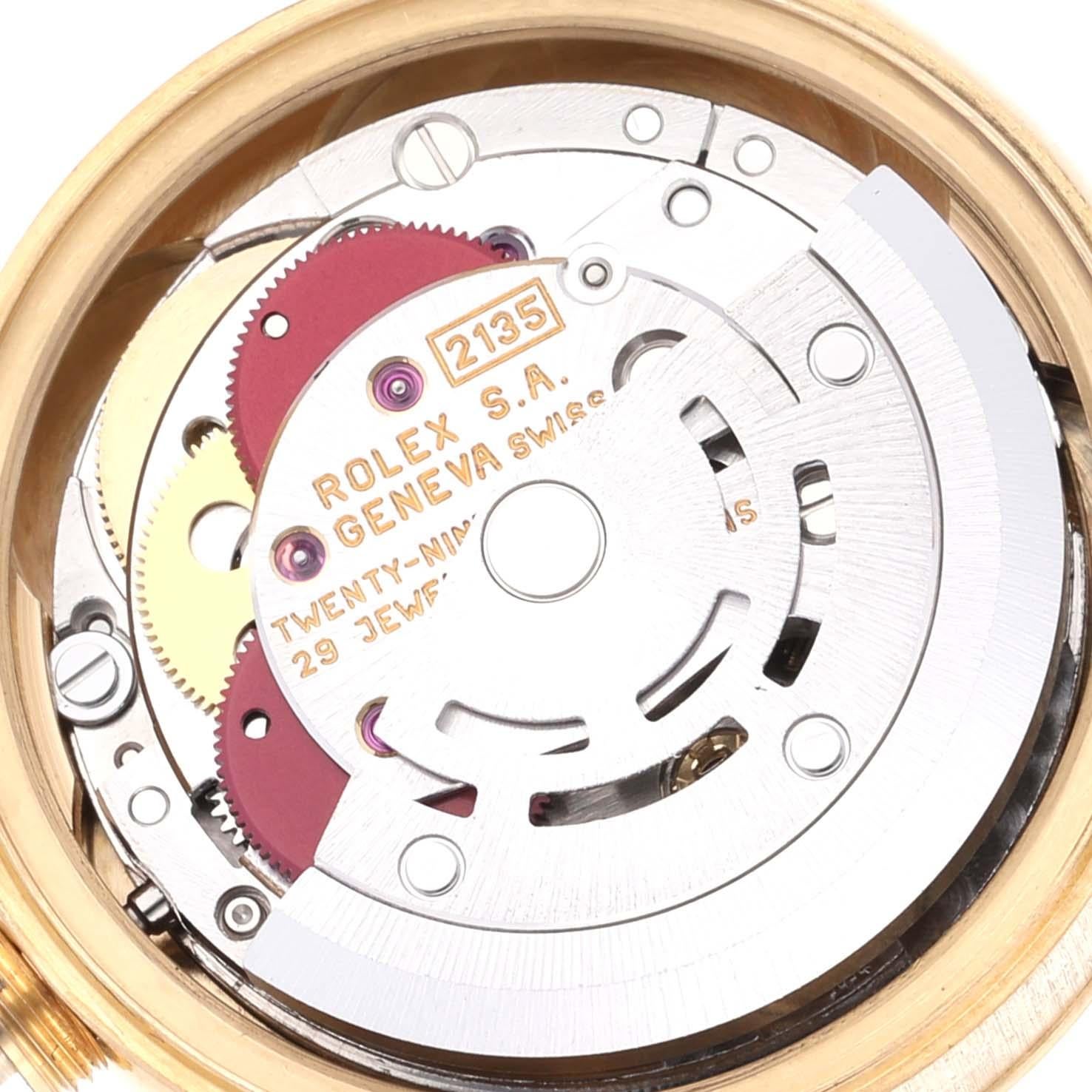 Rolex Datejust President Yellow Gold Diamond Dial Ladies Watch 69178 4