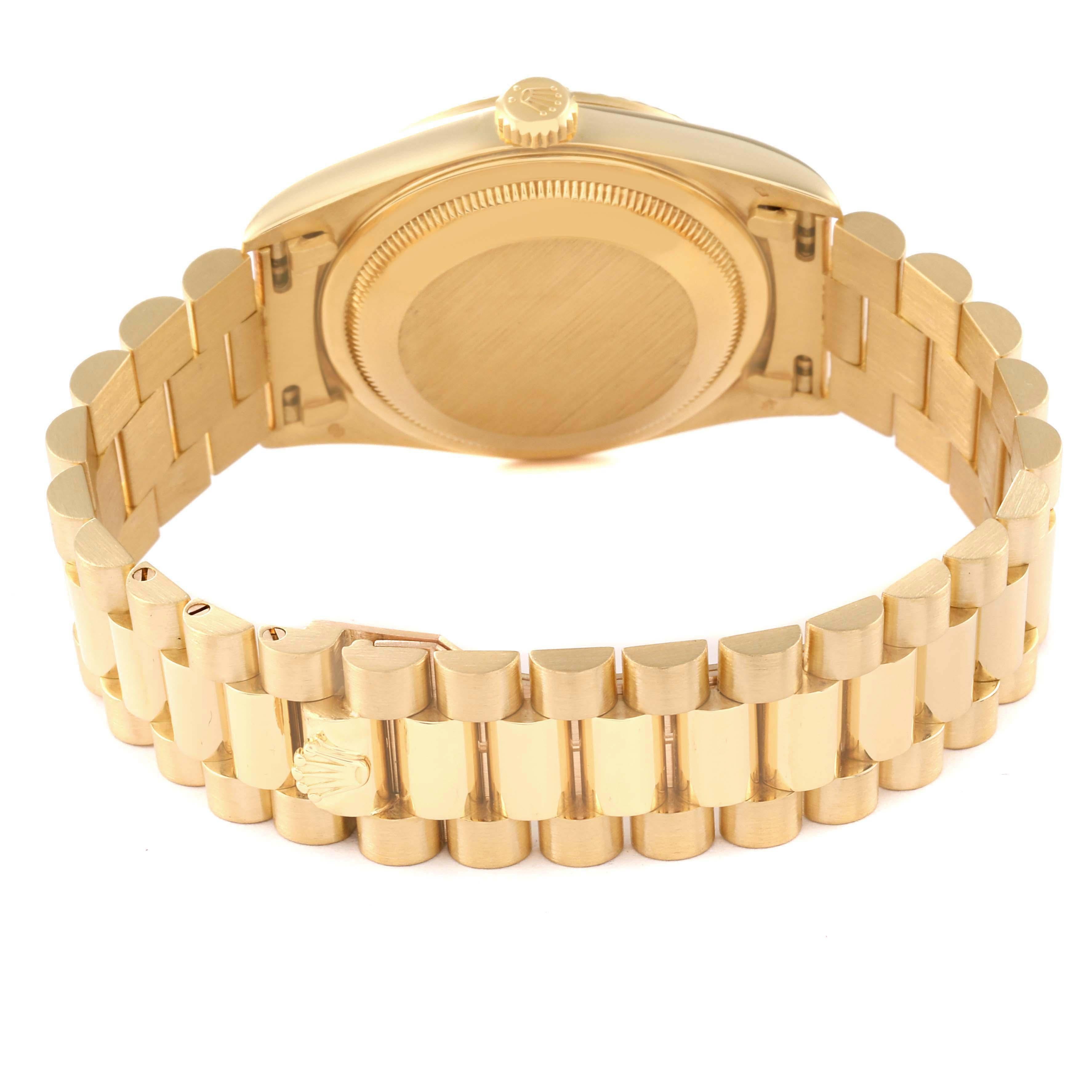 Rolex Datejust Präsident Gelbgold römisches Zifferblatt Herrenuhr 16238 6